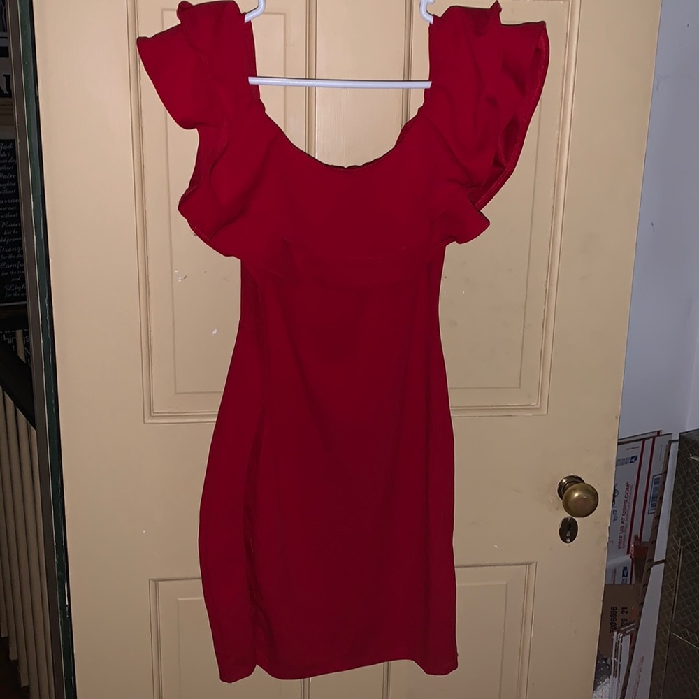 Red cocktail dress-NWOT